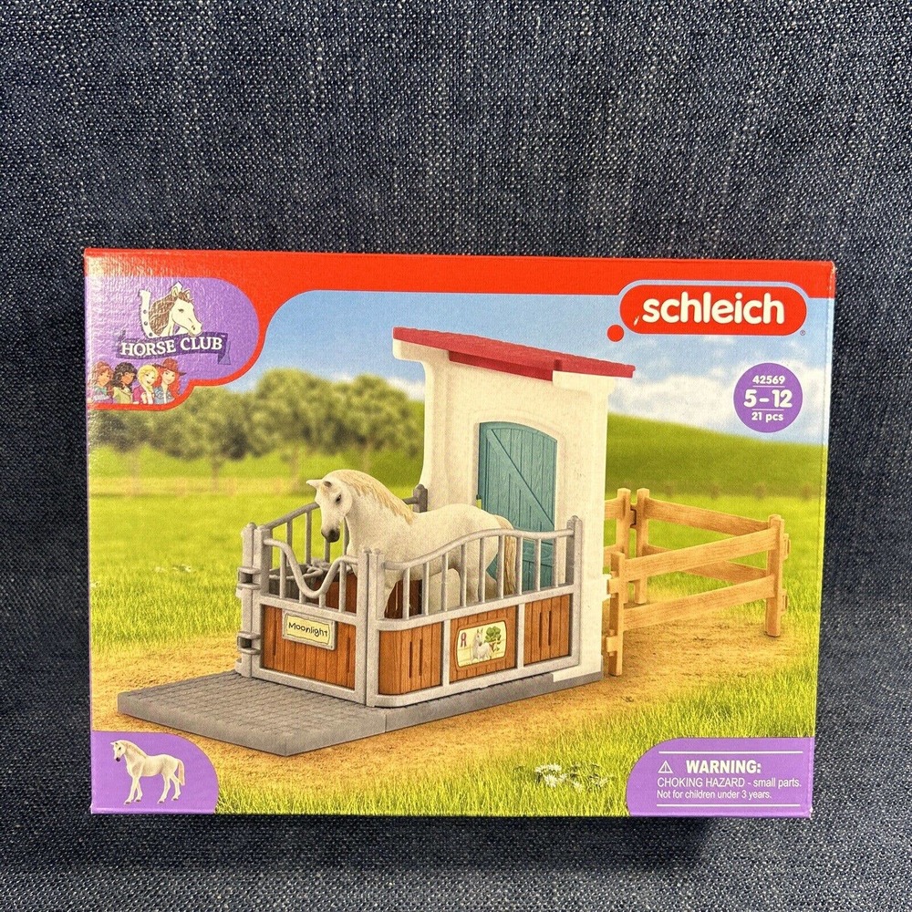 SCHLEICH Horse Club Horse Stall Extension Toy Playset 42569 Moonlight